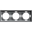Рамка 3-местная, серия Эмили, антрацит, soft touch Stekker 49938 PFR00-5003-09