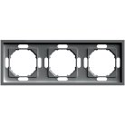 Рамка 3-местная, серия Эмили, антрацит, soft touch Stekker 49938 PFR00-5003-09