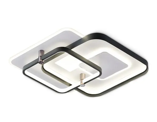 Настенно-потолочный светодиодный светильник с пультом Ambrella light FL5055 WH/GR Настенно-потолочный светодиодный светильник с пультом Ambrella light FL5055 WH/GR