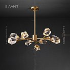 Люстра CRISTEL A 9 плафонов. Lampatron f-cristel-a-9 3208-7974