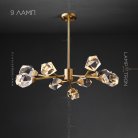 Люстра CRISTEL A 9 плафонов. Lampatron f-cristel-a-9 3208-7974