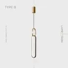 Подвесной светильник BERGEN Тип B. Цвет Черный + Латунь Lampatron 6360-17095