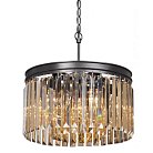 Подвесная люстра RH Rhys Amber GLASSS Prism Round Chandelier 40 ImperiumLoft 156751-22 40.3282-2
