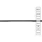 Трековый светильник магнитный 48V Arte Lamp A7264PL-1BK Optima