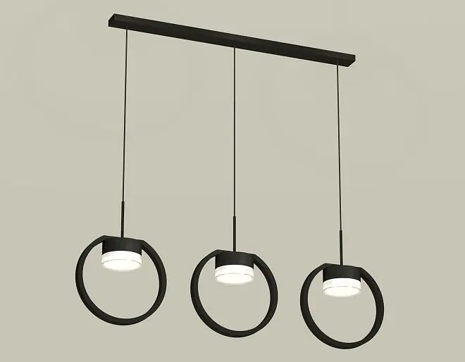 Подвесной светильник Ambrella light XB9107156/3 SBK/FR/CL Подвесной светильник Ambrella light XB9107156/3 SBK/FR/CL