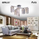 Люстра хрустальная потолочная Хром Citilux CL313261 AXIS