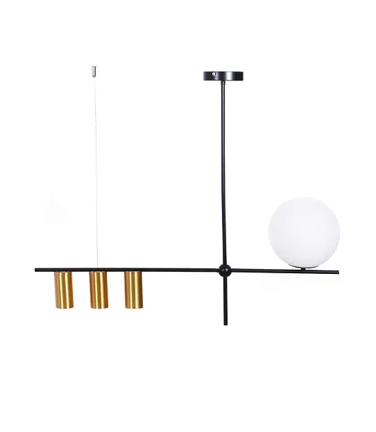 Подвесной светильник Lumina Deco LDP 6042-4 BK+MD Drino Подвесной светильник Lumina Deco LDP 6042-4 BK+MD Drino