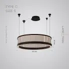 Кольцевые люстры и светильники ATARI NUOVO Тип B. Размер S Lampatron atari-nuovo-c-s 9081-25863