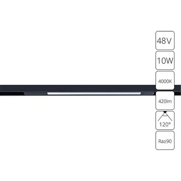Трековый светильник магнитный 48V Arte Lamp A7263PL-1BK Optima Трековый светильник магнитный 48V Arte Lamp A7263PL-1BK Optima