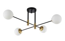 Светильник потолочный Crystal Lux FIDEL PL4 BLACK 0630/104