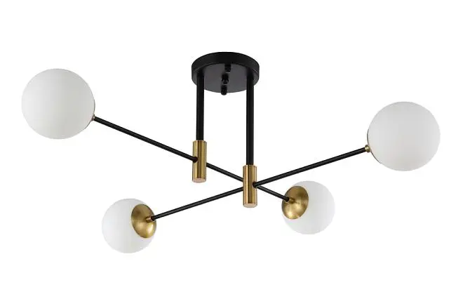 Светильник потолочный Crystal Lux FIDEL PL4 BLACK 0630/104 Светильник потолочный Crystal Lux FIDEL PL4 BLACK 0630/104