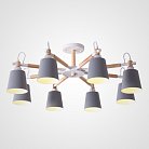 Потолочная люстра VARDA 8 lamps Grey ImperiumLoft 102181-26 VARDA01