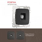 Розетка интернет, RJ45 Arte Milano 205.45-1.black am