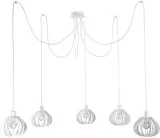 Подвесная люстра паук Imex MD.9003-5-P-WH