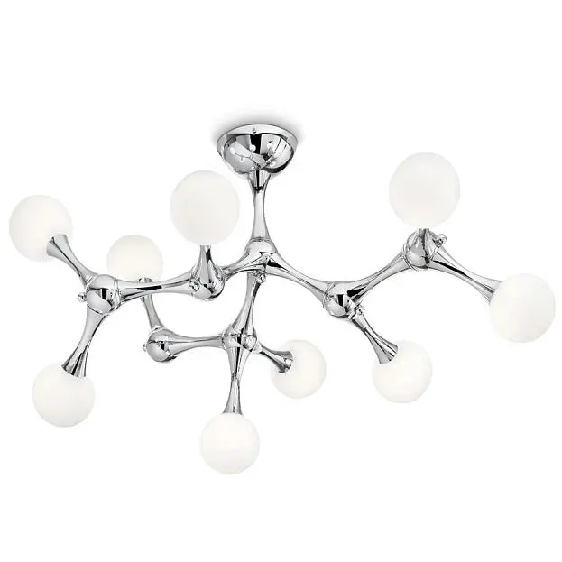 Потолочная люстра Ideal Lux 149622 NODINO PL9 BIANCO Потолочная люстра Ideal Lux 149622 NODINO PL9 BIANCO
