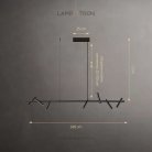 Реечный, рядный светильник LEEDS LONG 7 ламп Lampatron leeds-long-7 8276-22564