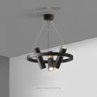 Кольцевые люстры и светильники SPOOR 3 плафона Lampatron spoor-3 8489-23400