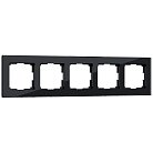 Рамка на 5 постов Werkel W0051108 (черный) Favorit a051437