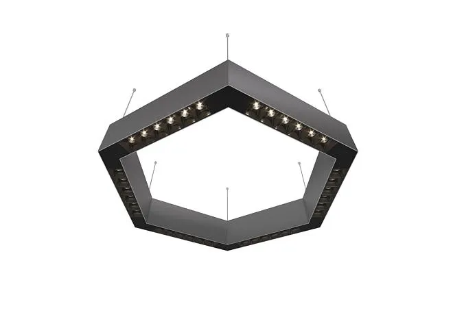 Подвесной светодиодный светильник 0,5м 36Вт 34° Donolux dl18515s111а36.34.500bb Eye-hex Подвесной светодиодный светильник 0,5м 36Вт 34° Donolux dl18515s111а36.34.500bb Eye-hex