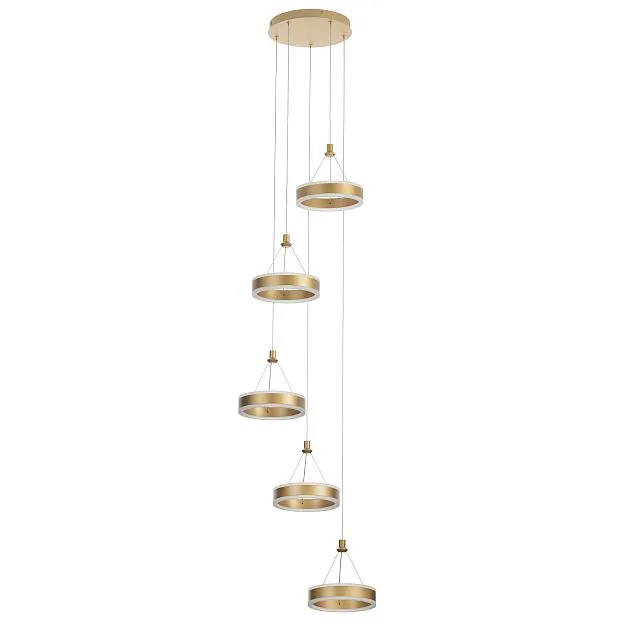 Подвесной светильник Золото LED Citilux CL719052 Дуэт Подвесной светильник Золото LED Citilux CL719052 Дуэт