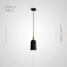 Подвесной светильник FINA Тип A. Размер S. Цвет Черный Lampatron fina-a-s-black 6532-17781
