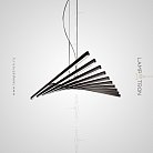 Подвесной светильник RITHM 10 элементов. Цвет черный. Lampatron rithm-black-10 1279-1049