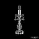 Настольная лампа хрустальная Bohemia Ivele Crystal 1403L/1-27 Ni