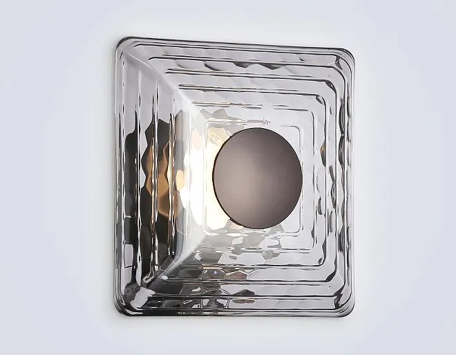 Настенный светильник Ambrella light LH31037 GR/SM серый/дымчатый 6W 3000K 150*150*85