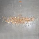 Люстра ROSE 14 ламп. Прозрачное стекло. Lampatron 1298-1686