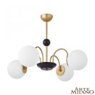 Люстра с плафонами шар 312066/D700/4 BS/BK Arte Milano AM