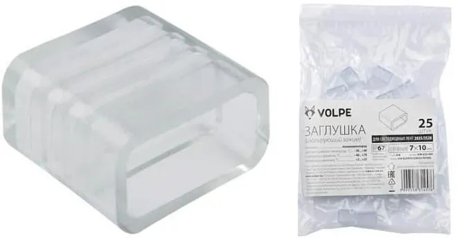 Заглушка Volpe UCW-Q220 K10 Clear 025 Polybag UCW-Q Заглушка Volpe UCW-Q220 K10 Clear 025 Polybag UCW-Q