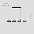 Реечный, рядный светильник GASPAR LONG Тип B. 4 лампы Lampatron f-gaspar-long-b-4 7347-20236