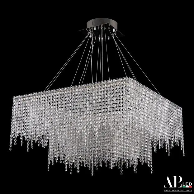 Люстра светодиодная хрустальная APL LED SH04.71.2D.B.Ni.4000 Sicilia Люстра светодиодная хрустальная APL LED SH04.71.2D.B.Ni.4000 Sicilia