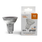 Лампа светодиодная GU10 6W 3000K матовая Gauss 10106162 Basic
