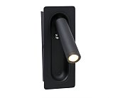 Бра встраиваемое Ризи черный Led 3W Kink Light 08071M,19