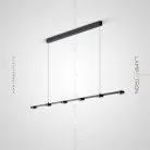 Реечный, рядный светильник HOLLAND L Цвет Черный Lampatron 6214-16712