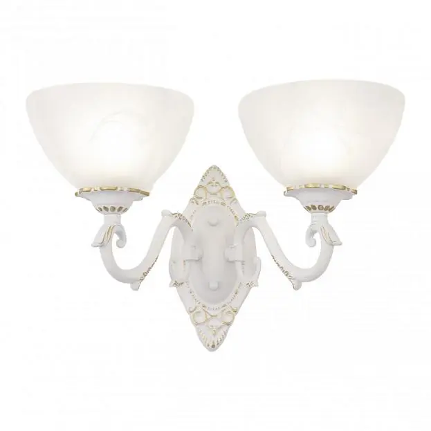 Бра с плафонами Arte Milano 340518/2W WT+G Бра с плафонами Arte Milano 340518/2W WT+G