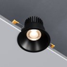 Встраиваемый светодиодный светильник 7W 3000K BK черный Elektrostandard 15266/LED Lin a063926