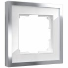 Рамка на 1 пост Werkel W0012850 Baguette (белый/серебро) a060227