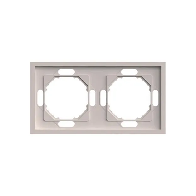 Рамка 2-местная, серия Эмили, кашемир, soft touch Stekker 49911 PFR00-5002-08 Рамка 2-местная, серия Эмили, кашемир, soft touch Stekker 49911 PFR00-5002-08