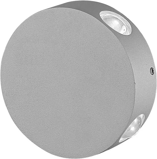 Настенный светильник уличный Uniel ULU-S42A-4x1W/4000K IP65 GREY Настенный светильник уличный Uniel ULU-S42A-4x1W/4000K IP65 GREY