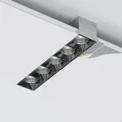 Светильник встраиваемый, 10W, 193х74,8мм, H39,8мм, 900Lm, 38°, 3000К, Ra80, IP20, Donolux dl18519m141a10.38.193gb 150 EYE UNIT PLUS