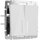 Выключатель двухклавишный с подсветкой (белый акрил) Werkel W1120141/ a064003