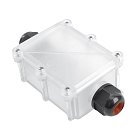 Коробка распределительная водонепрониц. 2 вых. с 4-конт. коннектором 450V 130х70х41 Stekker 50129 прозрач LD537