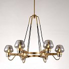 Подвесная люстра MONTALEMBERT by Studios 8 lamps Gold/Smoky ImperiumLoft 208218-26 TWINKLE01
