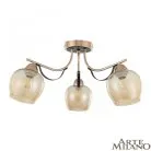Люстра потолочная с плафонами Arte Milano 322306/3 FG+BK Amalfi