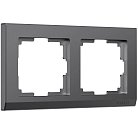 Рамка на 2 поста werkel W0021864 Stark (графит матовый) a063116