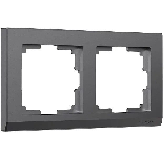 Рамка на 2 поста werkel W0021864 Stark (графит матовый) a063116