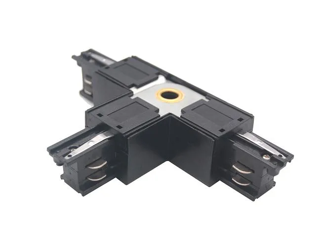 Соединение правое тройное перекидное с подводом питания к треку 5040xx-(F)/(R) ЧЕРНЫЙ Lightstar 504137-FRPSR Quattro