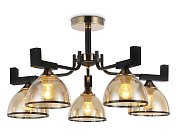 Потолочная люстра Ambrella light TR9099/5 BK/GD/TI